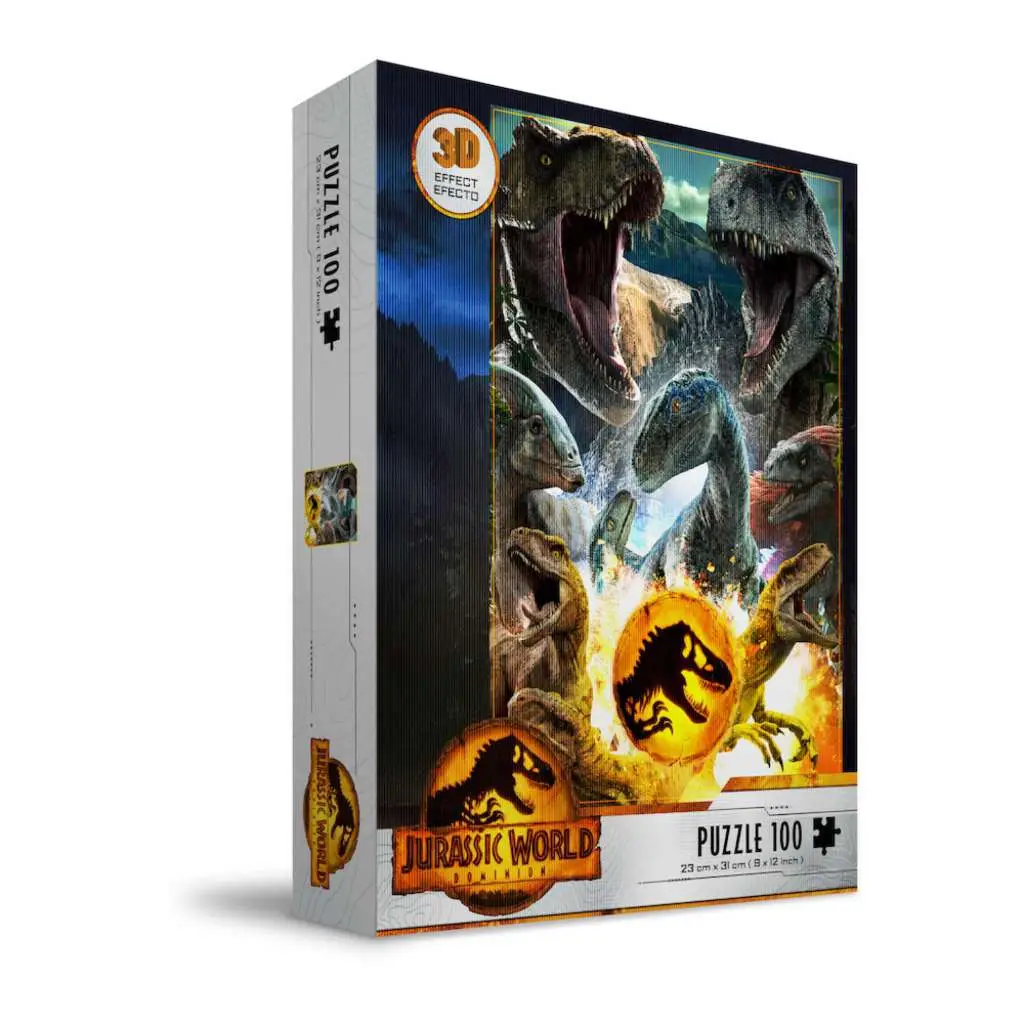 Puzzle jurassic world carnivorous 3d eff 100pcs